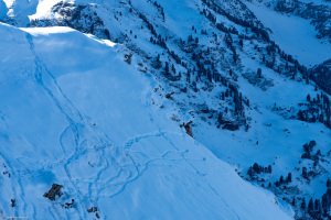 Schneehühner beim Pkt. 2285 vor dem Erdisgulmen, SG