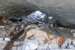 Gletschertor Roseg-Gletscher - Gletscher-Erlebniswelt Chamanna Coaz