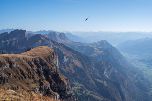 Blick vom Hinderrugg, SG, nach Osten