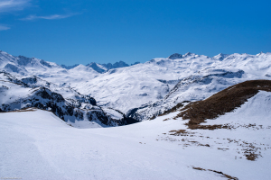 Blick vom Kanonensattel in Richtung Septimerpass mit den umliegenden Bergen