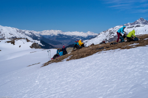 Auf dem Kanonensattel zwischen Alp Flix und Alp Natons
