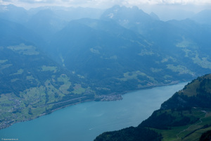 Blick vom Nachbarberg des Zuestoll, Brisi, auf die Glarner Alpen