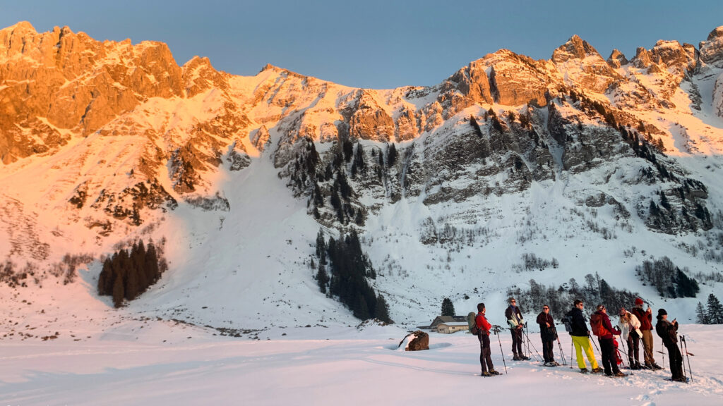Tourbild Schneeschuhtour Uni St.Gallen Schwägalp - Format 16:9
