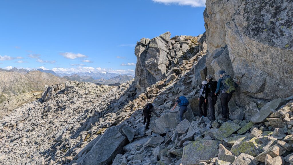 Abstieg Monte Prosa, Gotthardpass, über den Ostgrat