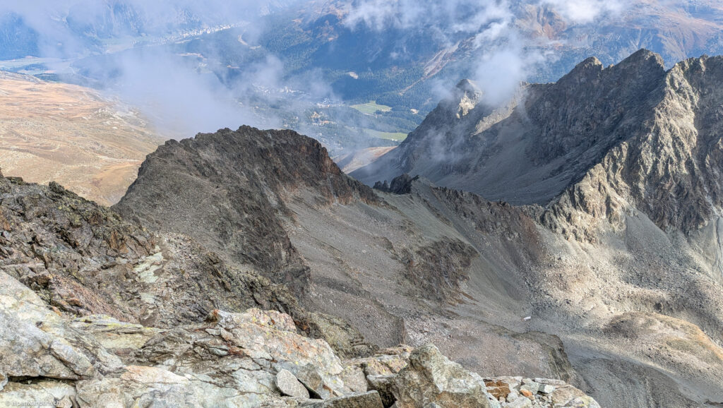 Grat Aufstieg Piz Julier