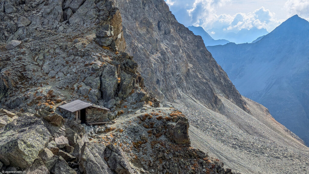 Refügi Albana auf 2870m auf der Fuorcla Albana