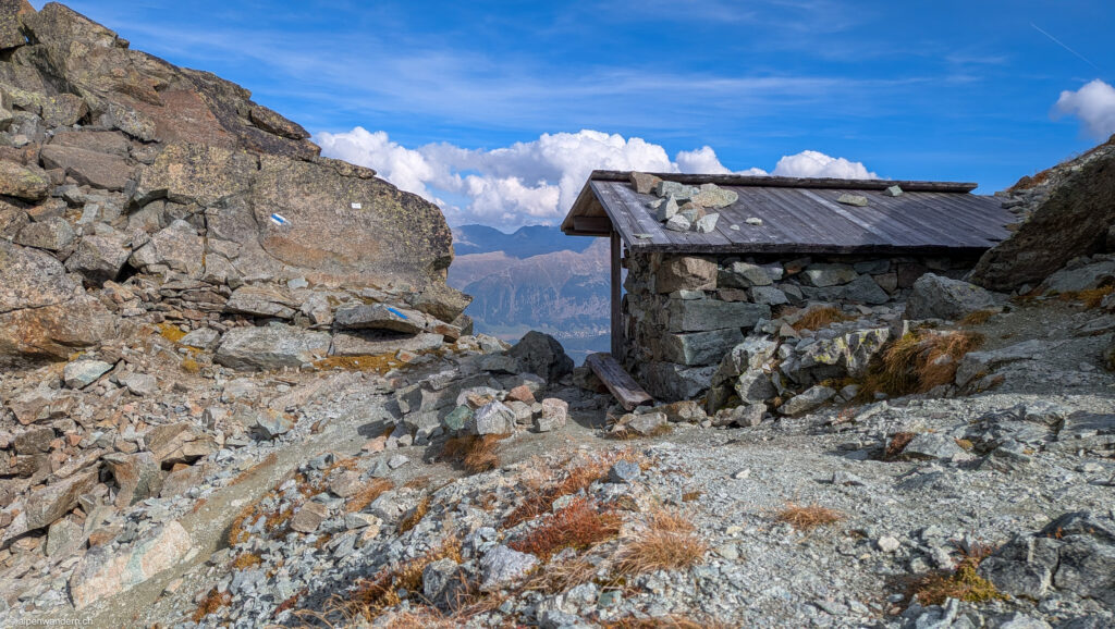 Refügi Albana auf 2870m auf der Fuorcla Albana